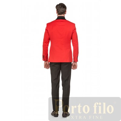 Red Tuxedo Fit Suit 2 Pcs.