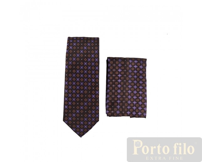 Black/Purple Skinny Tie