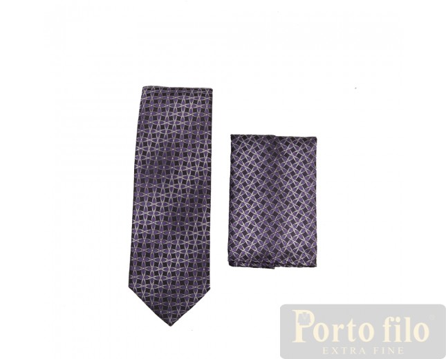 Black/Purple Skinny Tie