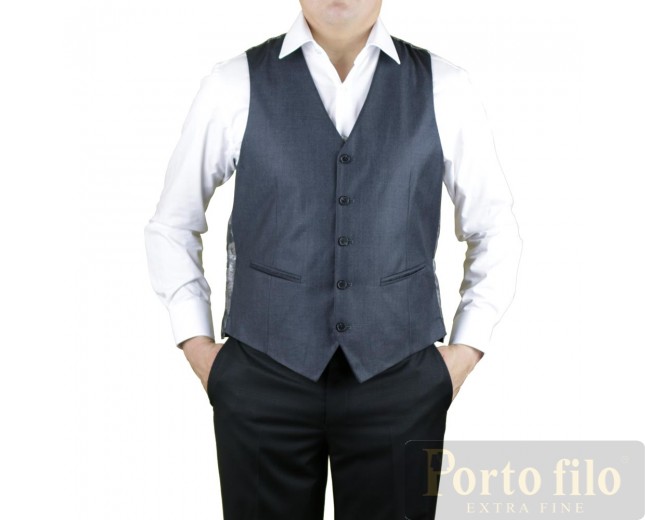 Charcoal Gray suit vest 