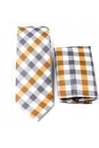 gray/whte/orange tie