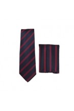 Navy/Red Skinny Tie