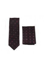 Black/Plum Skinny Tie