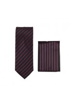 Black /Hot Pink Skinny Tie