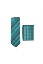 Aqua Skinny Tie