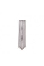 Silver Skinny Tie