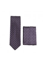 Purple/Black Skinny Tie 