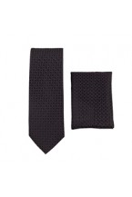 Black/plum Skinny Tie