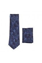 Black/Blue Skinny Tie 