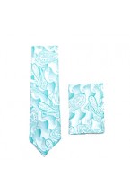 Aqua Skinny Tie 