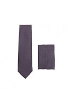 Black/Plum Skinny Tie