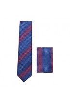 Blue/Red Skinny Tie