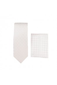 White Skinny Tie