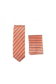 Orange Skinny Tie 