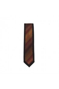 Black/Orange Skinny Tie
