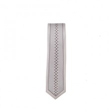 Silver Skinny Tie