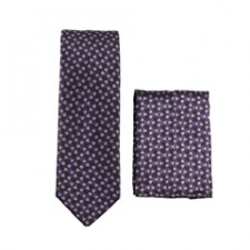 Purple/Black Skinny Tie 